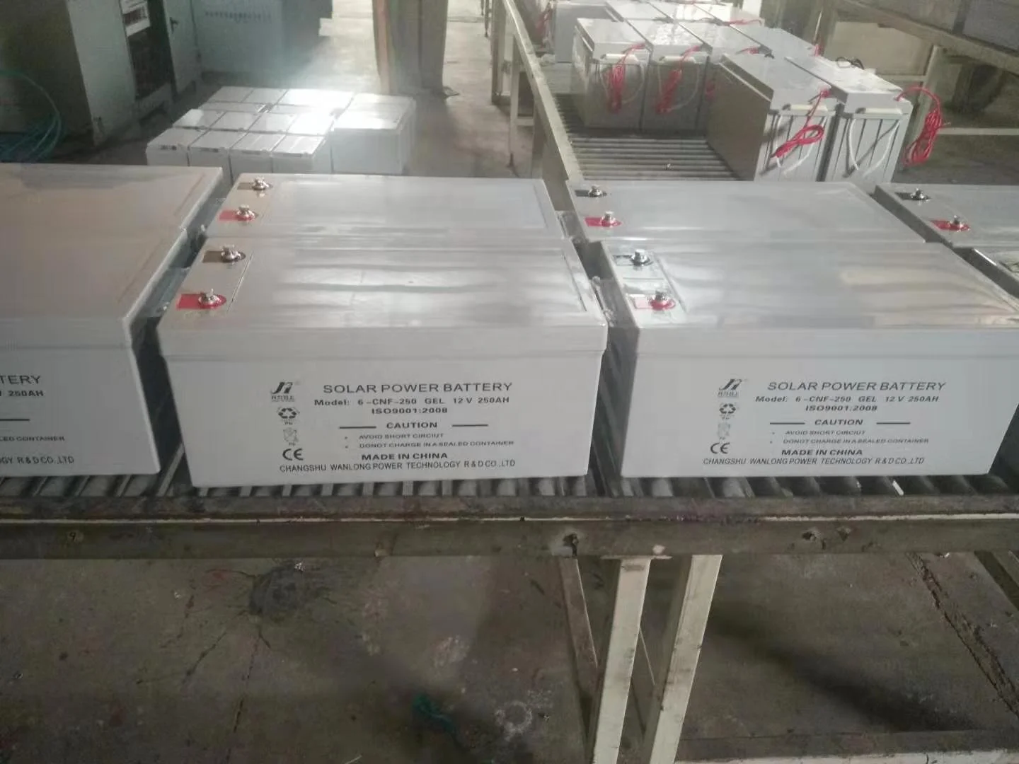 Завод по производству VRLA свинцово-кислотный элемент 12V 250Ah батарея для солнечной системы дома