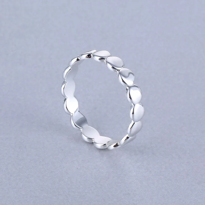 Fine Jewelry 18K Gold Plated Wholesale 925 Sterling Silver Metal Dot and Phase Ring For Women