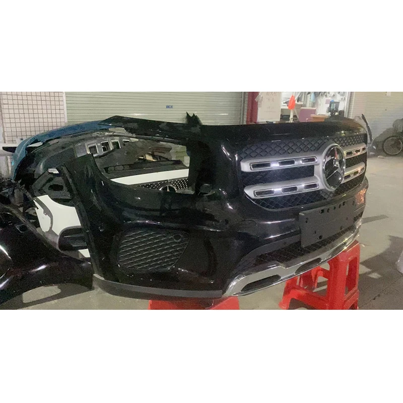 FOR Complete front nose radiator fog light grille mercedes glb 247 bumper accessories