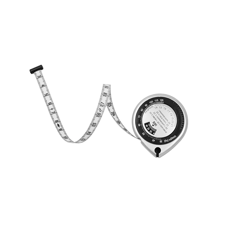 Customized pregnancy bmi body mass retractable bmi measuring tape calculator