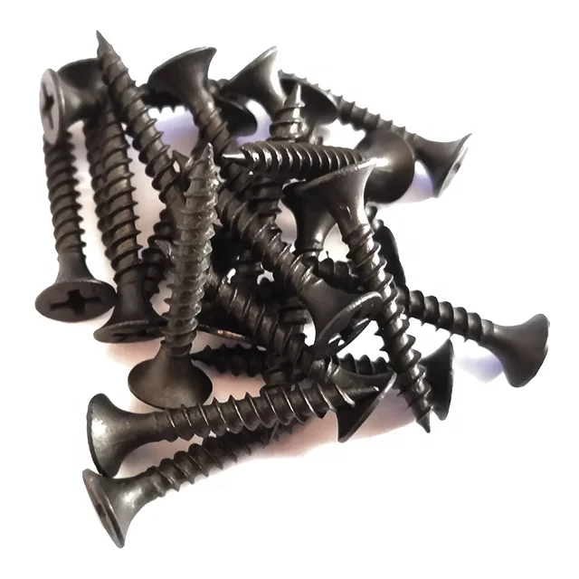 Factory Price Metal Drywall Black Phosphating Screws to Wood