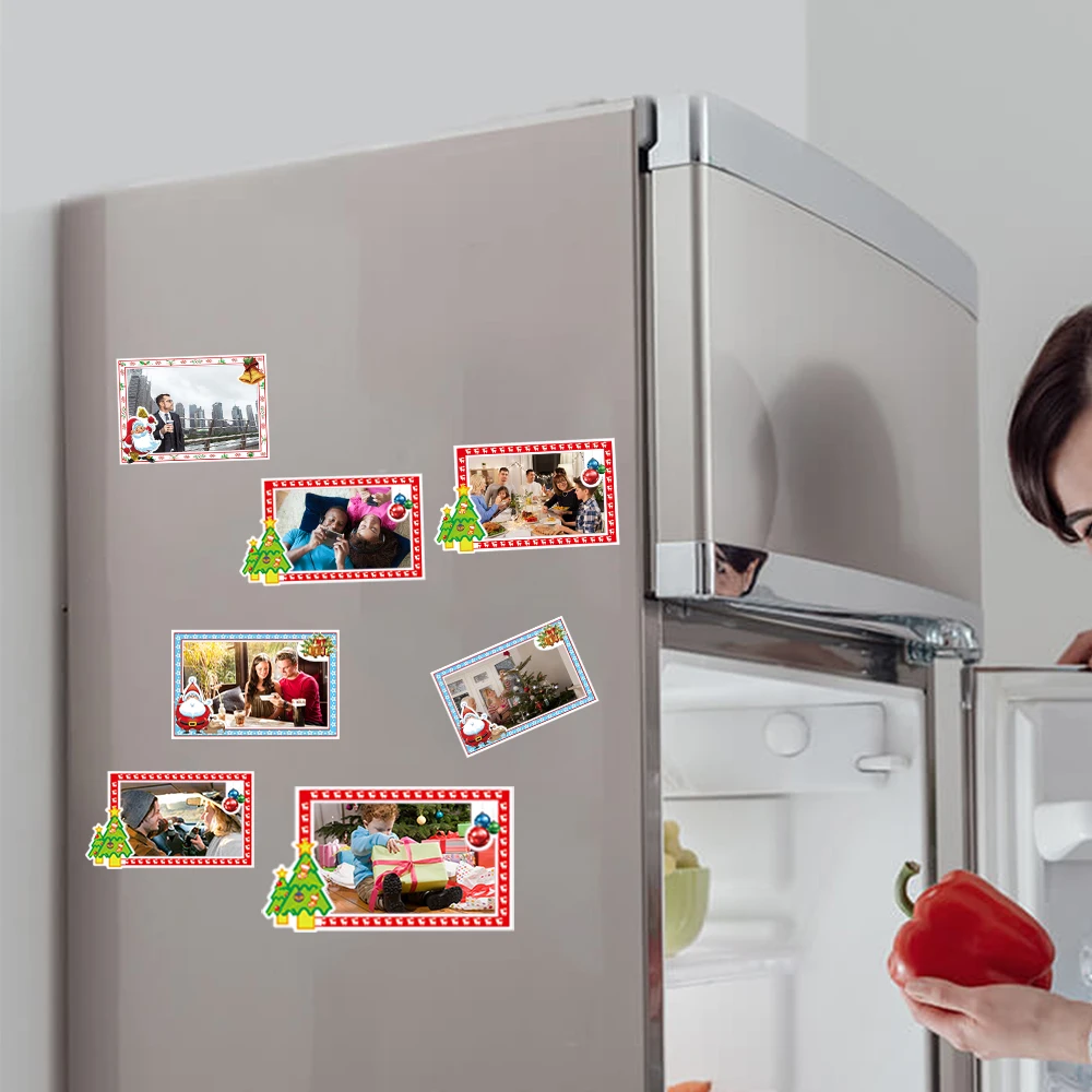 Factory Direct Sale Fridge Block Acrylic 4X6 Levitation Floating Digital Clear Magnetic Display Photo Frame