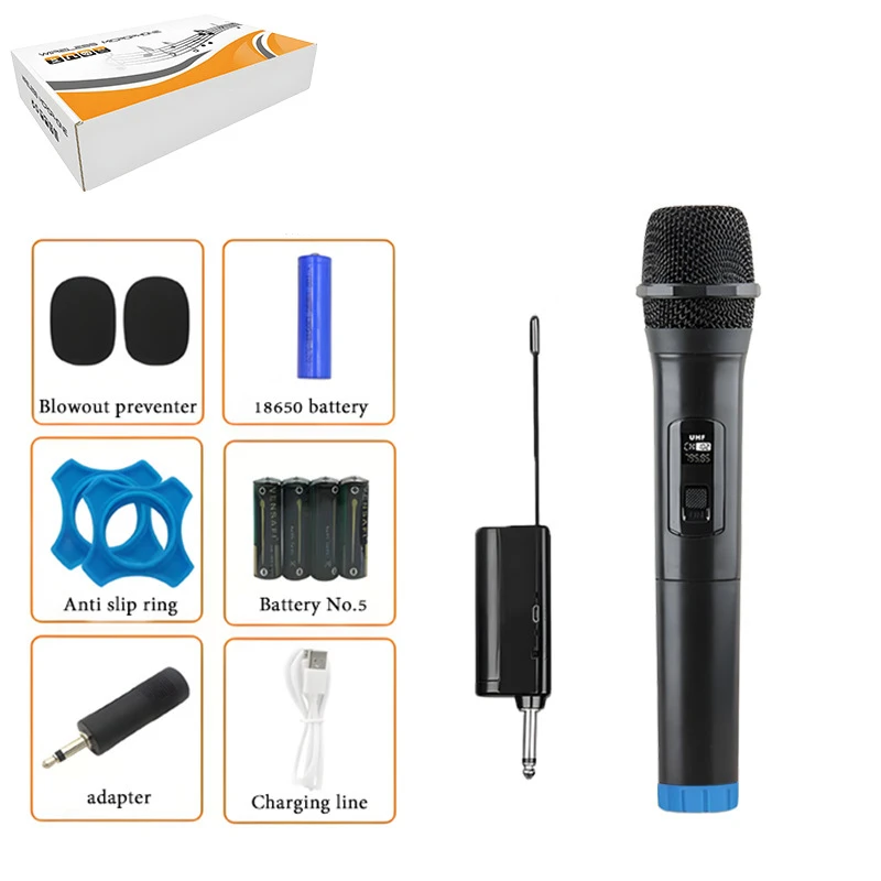 Professional UHF Wireless Recording Microphone For Teaching Microfono Inalambrico De Mano