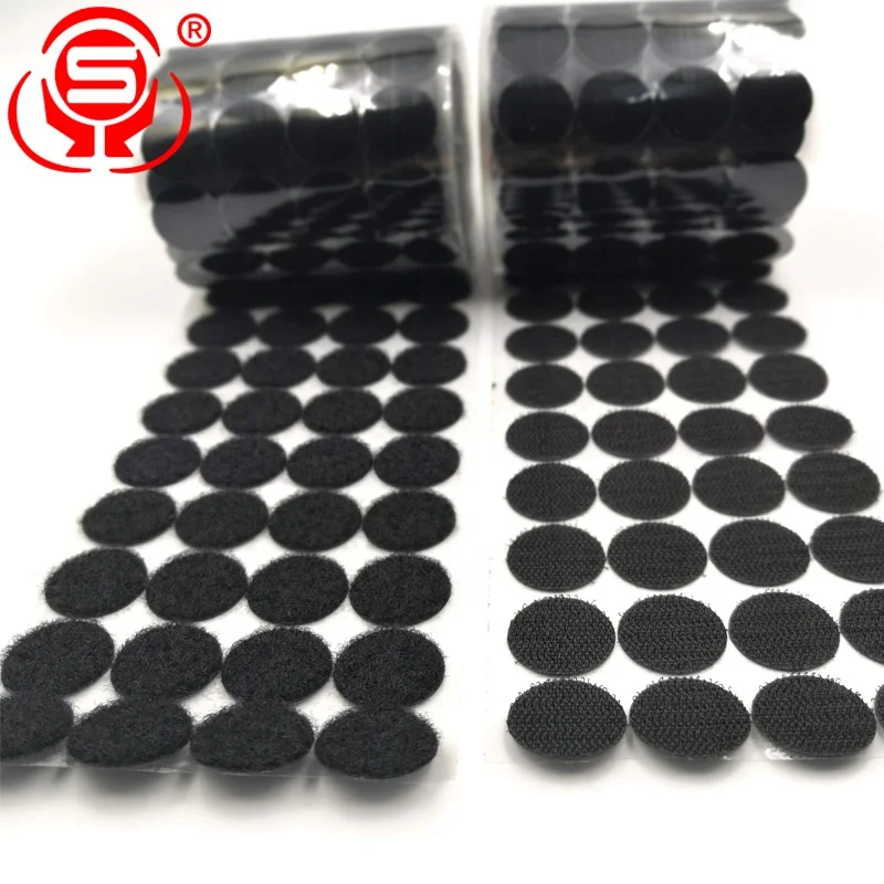 
Wholesale Adhesive Magic Tape Fastener Dots Sticky Self Adhesive Hook and Loop Back Dots Coins 