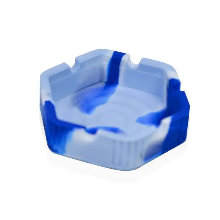 Hot Sale Wholesale Custom Logo Smoking Accessories Portable Heat Resistance Spill Proof Silicone Ashtray