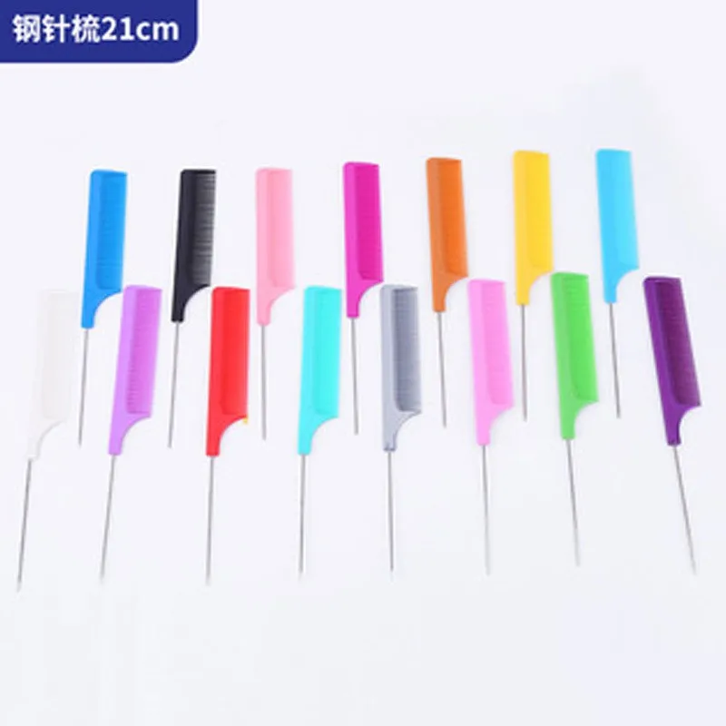 Rainbow Comb Tip Tail Comb Hair Tools Hair Picking Hair Cutting Plastic Tony Cover Comb