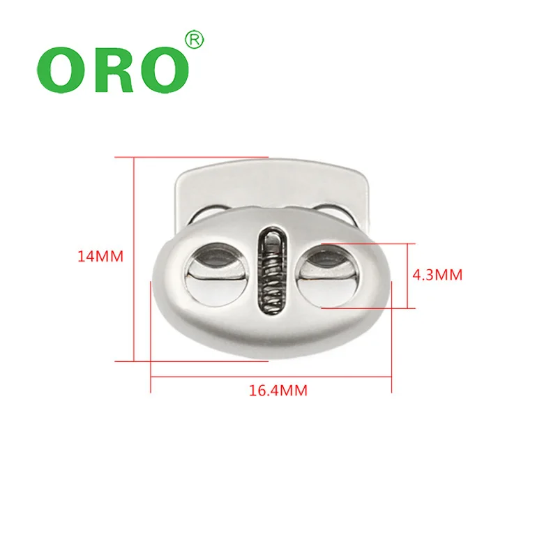 Cord End Metal Stopper Stopper Metal Alloy Spring Fastener Cord Lock Toggle Stopper For Clothes