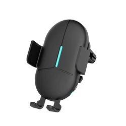 x468 Fast charging Smart sensor car charger Magnetic car mobile phone holder mount Automatic infrared car wireless Charger