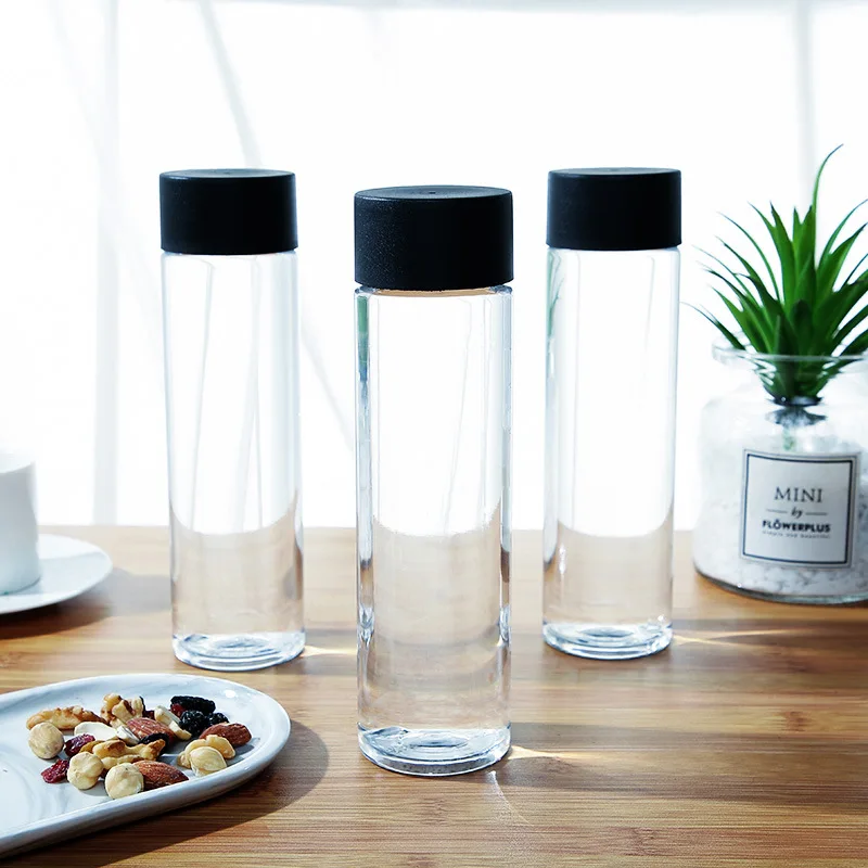 400/500/600ml recycling custom milk tea juice pet bottle