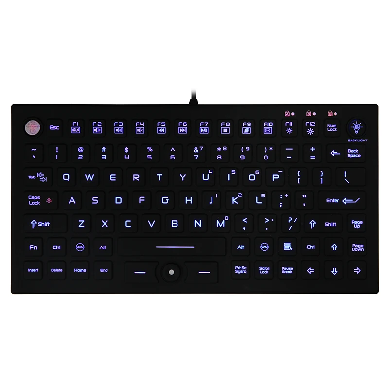 Special Wired keyboard Eco-friendly silicone silent medical IP68 waterproof keyboard