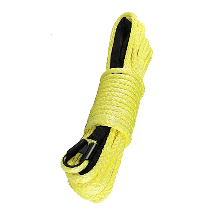 Amazon Best Seller Synthetic high strength Off-road Winch rope Double braided 11 MM 11.7 Ton tension Winch rope