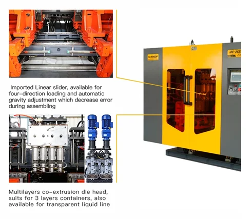 Plastic PP/PE bottle extrusion blow molding machine