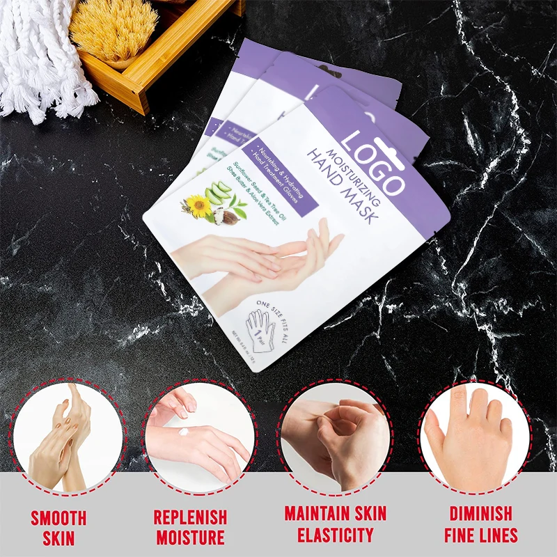 Korea Hand Mask Silicone-Free Moisturizing Whitening and Organic Herbal Tea Tree Oil Hand Mask Gloves