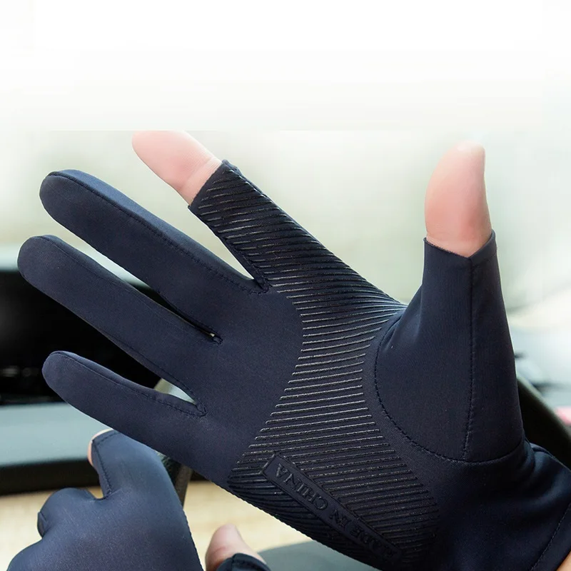 Ледяные перчатки для езды на велосипеде, летние солнцезащитные ветрозащитные противоскользящие мужские перчатки для сенсорных экранов для езды на велосипеде, фитнеса, занятий спортом на открытом воздухе