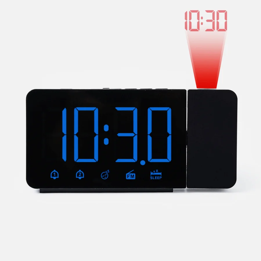 electronic alarm clock audio, listening to temperature and humidity weather station table set small gifts music to wake up the /
