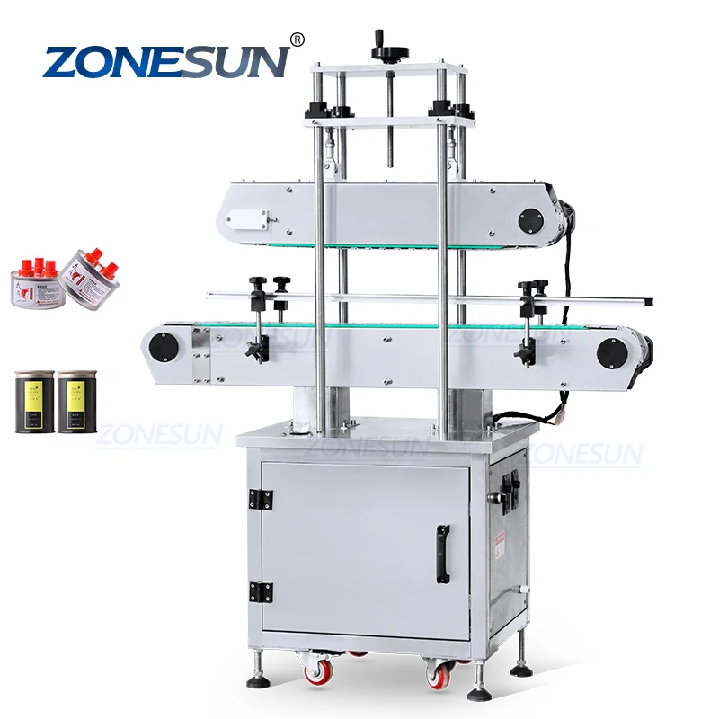 ZONESUN ZS-XG21 Automatic T-Cork Snap On Lid Gin Wine Whisky Liquor Press On Bottle Capping Pressing Machine For Edible Oil