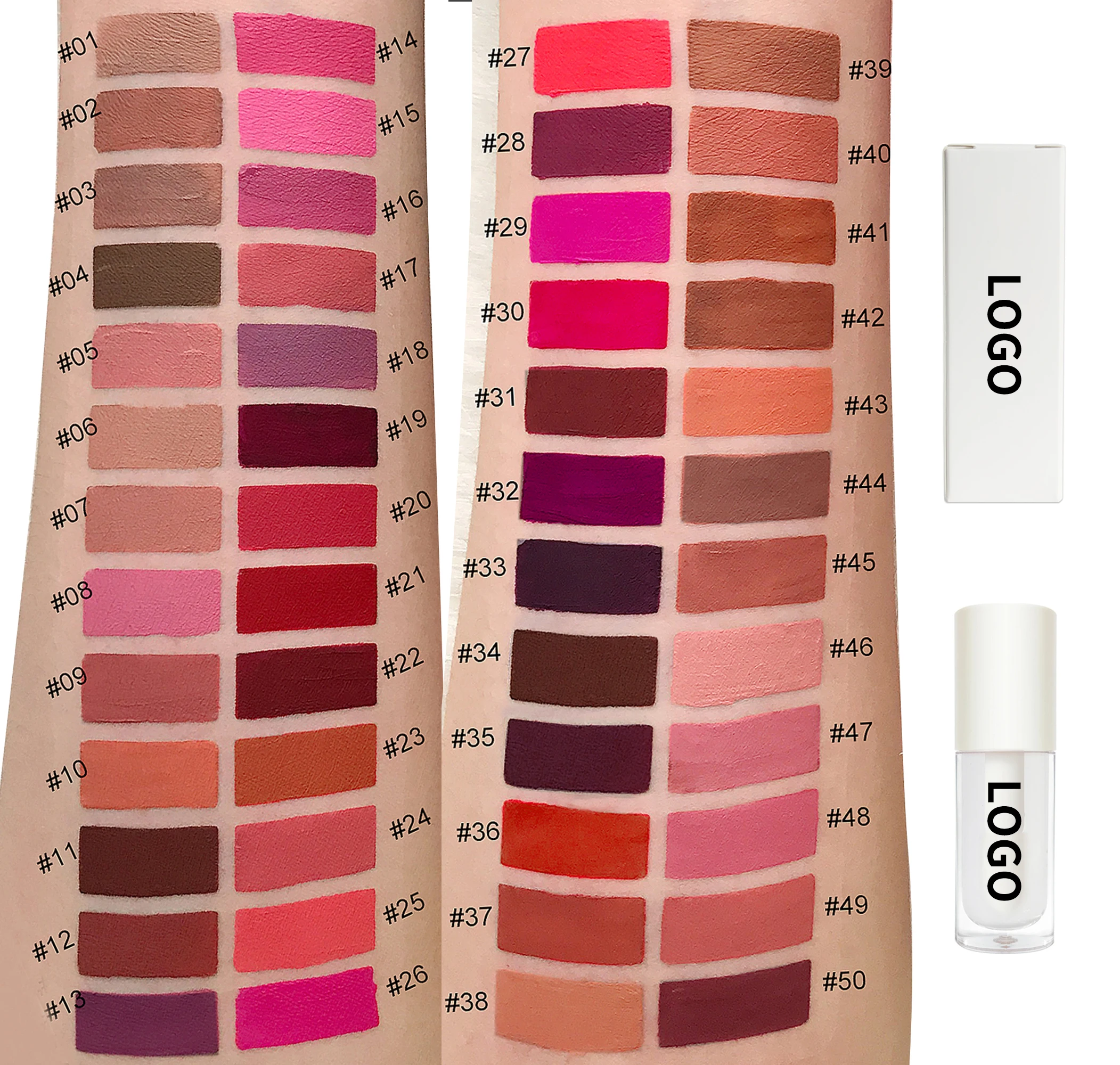 OEM private label high quality long lasting red nude vegan lipstick matte liquid lipstick