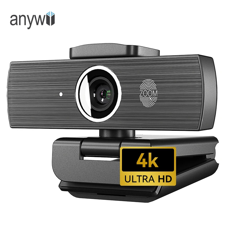 Hot sales 4K usb web camera with microphone Privacy cover 8X digital zoom Hd second webcam laptop PC camera