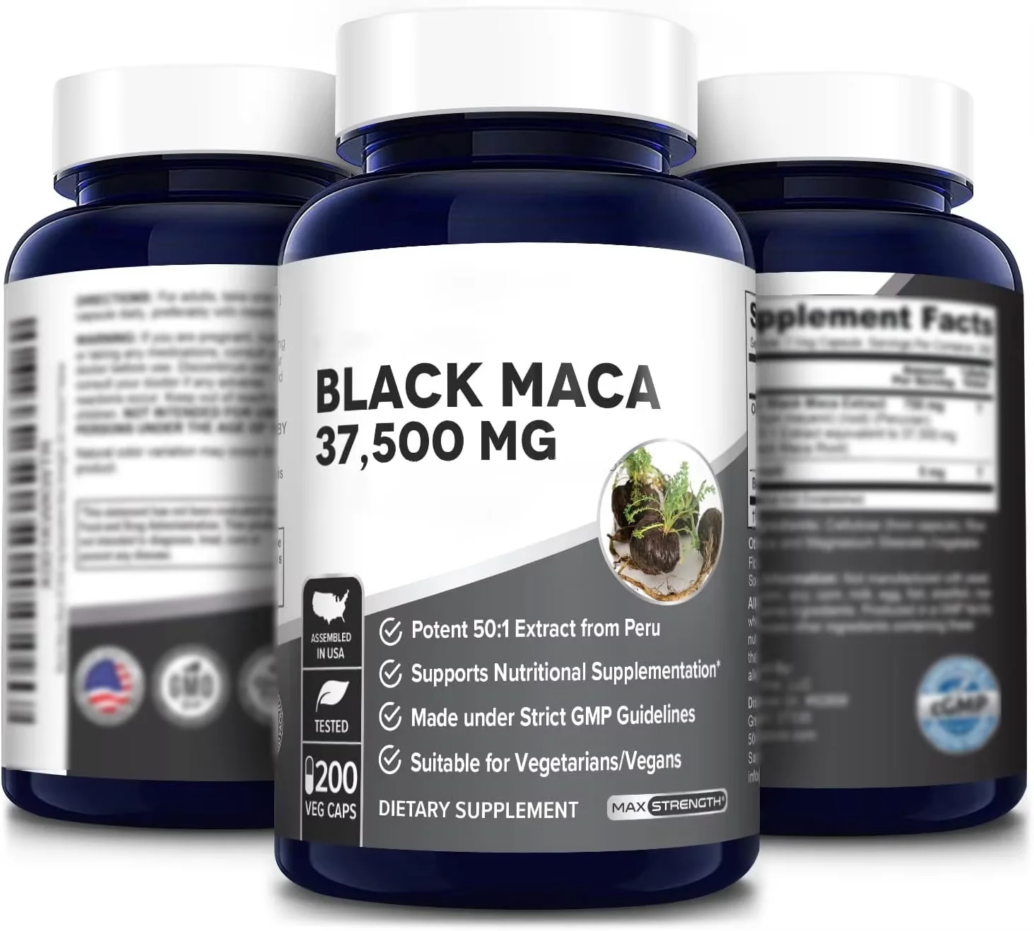 Xxxxl Maca Ginseng Capsules for Men Natural Energy Support Powerful Tonic for Adult Maca Root and Ginseng Extracts