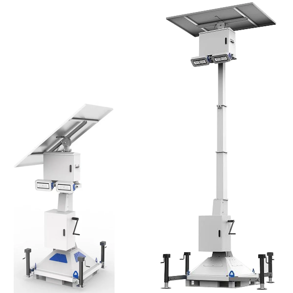 Wholesale Price Green Power Solar LED Mobile Light Tower for Seaside Road Lighting