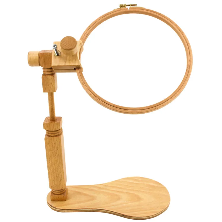 Wholesales Adjustable Embroidery Stand Accessory Wooden DIY Craft Tools Kit Embroidery Frame