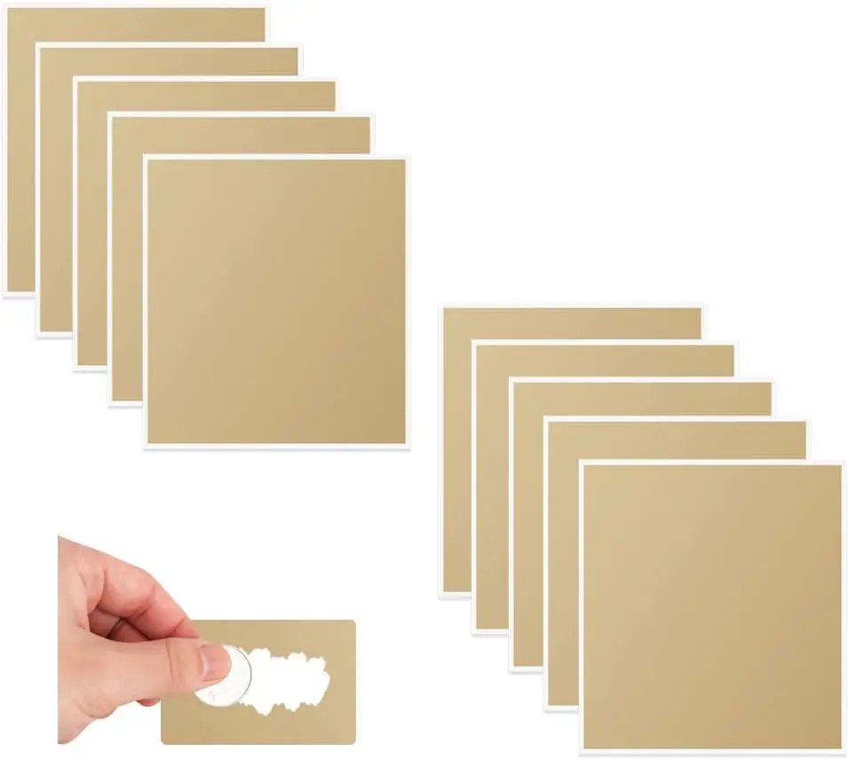 Large Size Scratch off Sheet For Lottery Ticket Factory Direct Sale Full Color  Customized scratch off sticker card