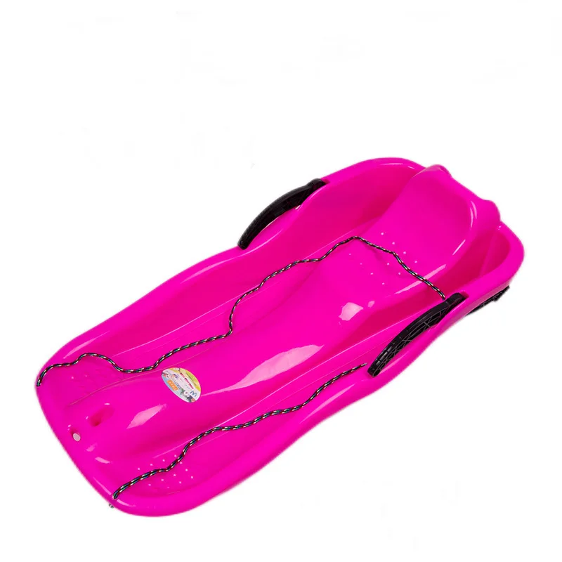 Snowboard Winter Sports Skiing Equipments Toboggan Winter Snow Sled with Pull Rope and Handles Downhill Sprinter Sleds for Kids