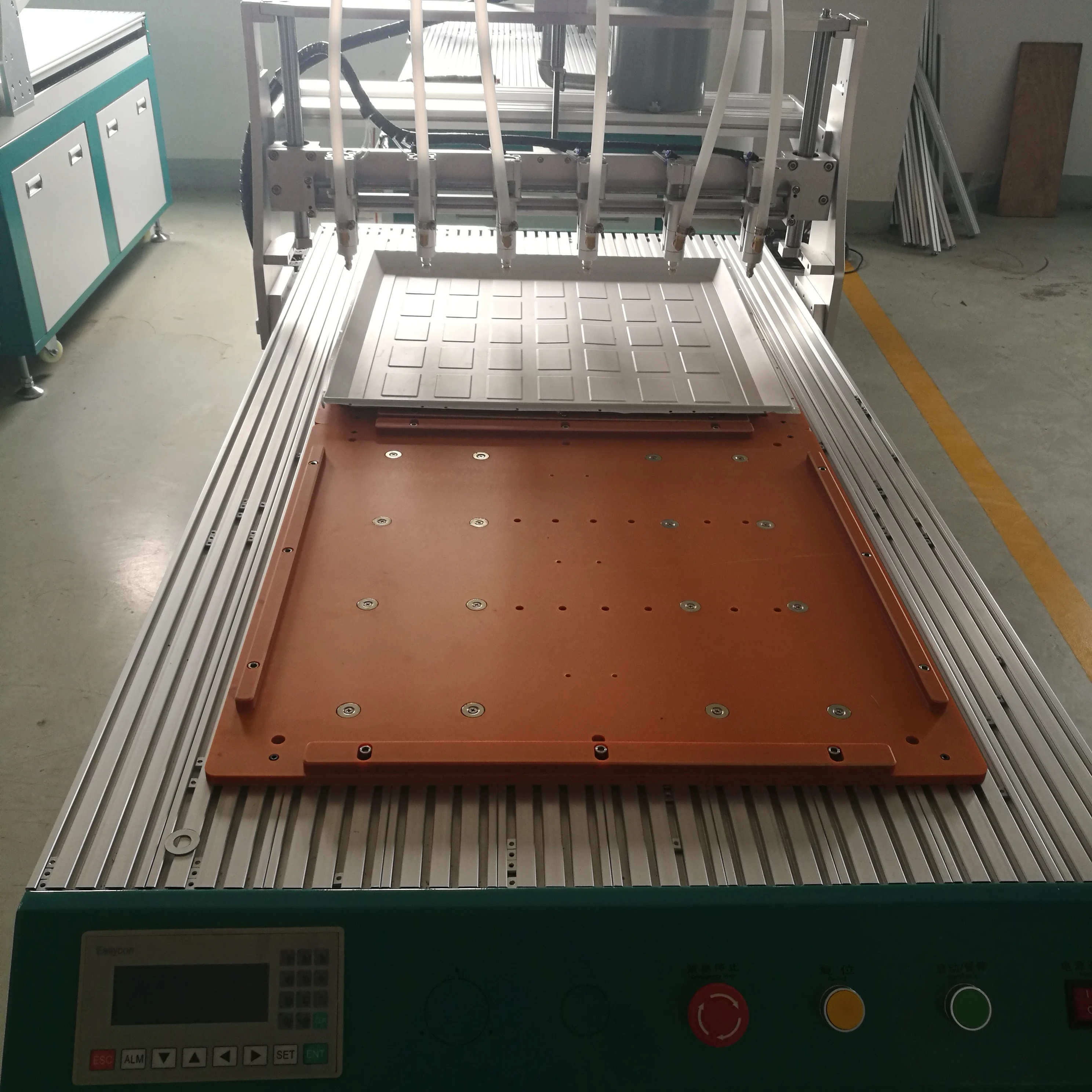 back-lit panel light automatic glue dispenser multi-heads gluing machine for 2by2 2by4 panel light