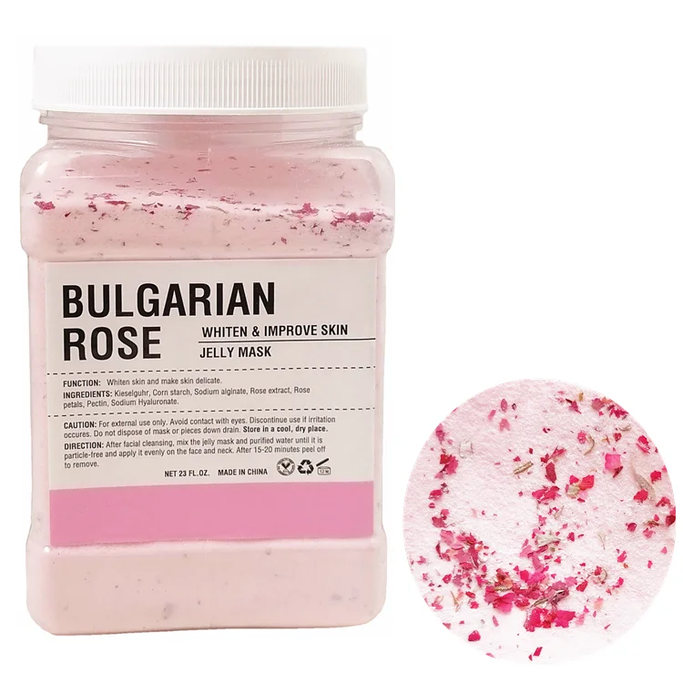 Увлажняющая и отбеливающая маска-желе Rose Hydro для салона красоты