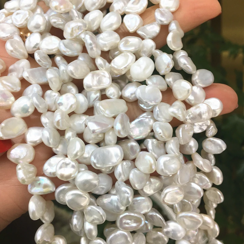 Wholesale Natural Real Pearls Special-shaped Irregular Baroque Pearl Strand