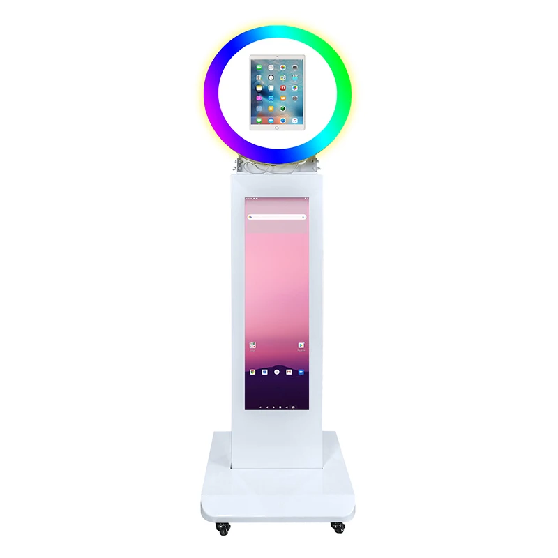 Белая светодиодная кольцевая лампа Ipad фотобудка портативная Booth горячая Распродажа ЖК-дисплей экран