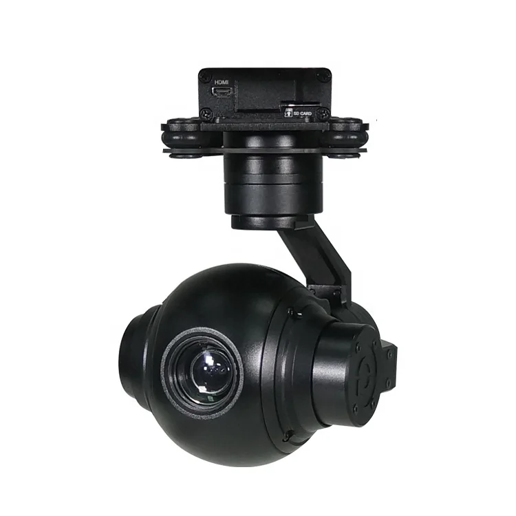 SEEKER-10 V2 10X Optical Zoom UAV Drone Camera with 3-axis Gimbal for Public Security Monitoring