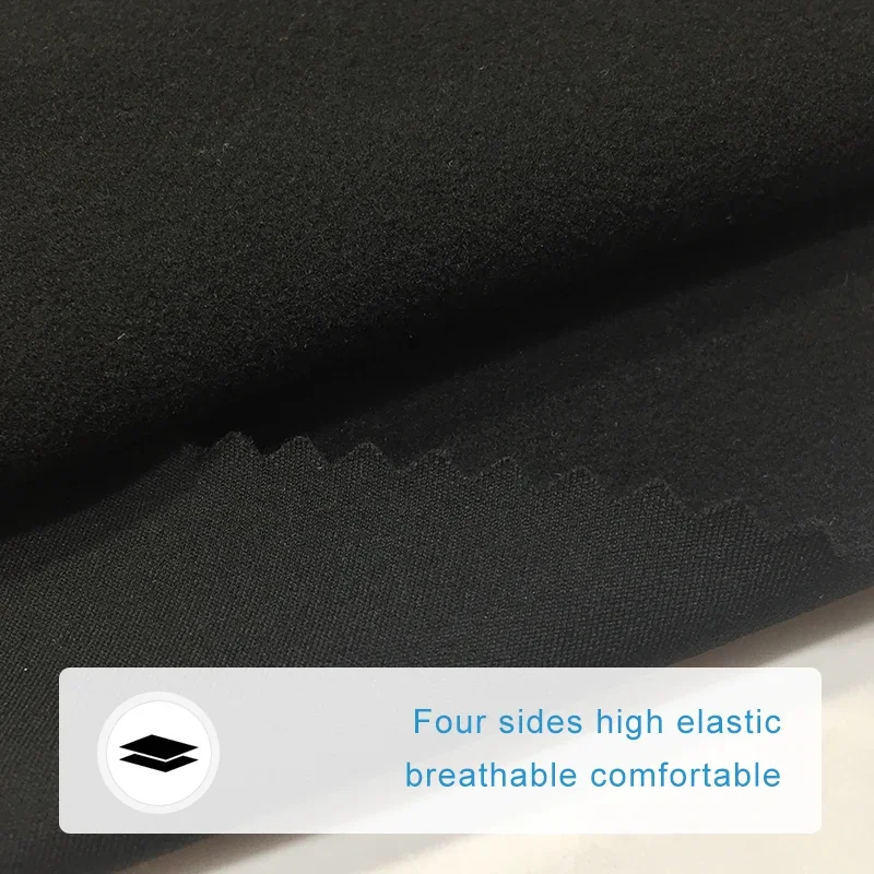 Fabric 250 Double-sided Nylon Spandex Fabric for Sportswear Factory Production Lightweight and Comfortable Fleece Underwear 9911