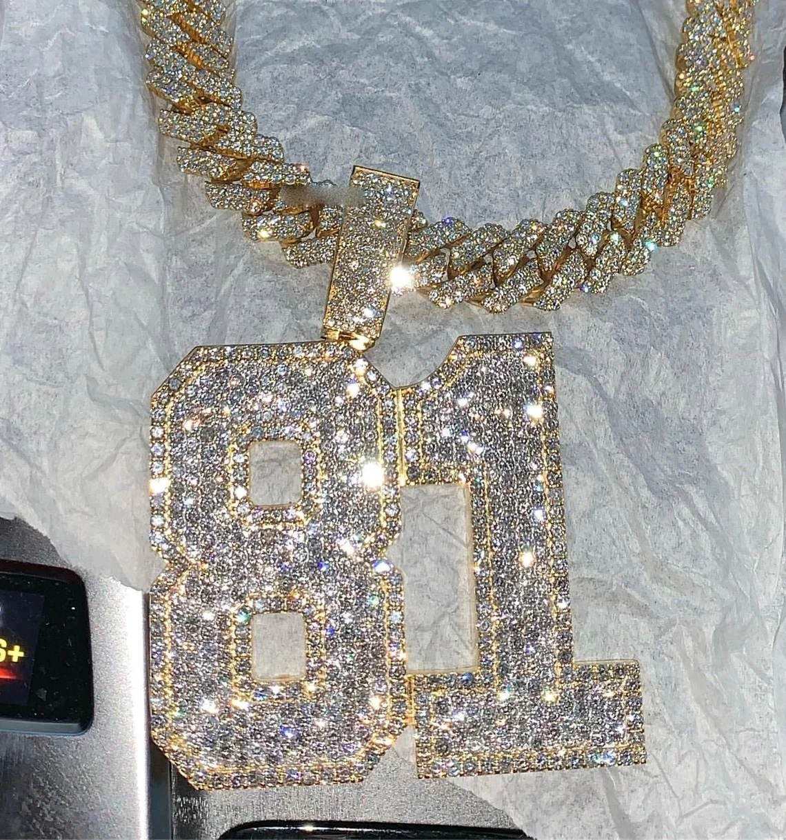 pass diamond tester hip hop jewelry s925 with vvs moissanite customize jewelry diamond custom pendant number pendant