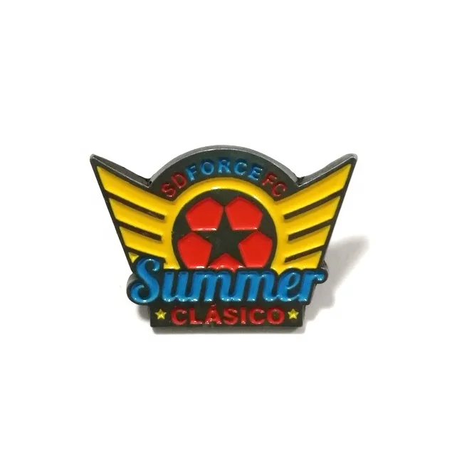 Черный никелевый значок с логотипом на заказ, мягкий эмалированный металлический значок на лацкан