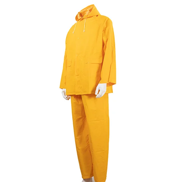 IMPA190436 Rain suit yellow with hood Marine Rain Coat PVC Rain Coat  yellow PVC Yellow
