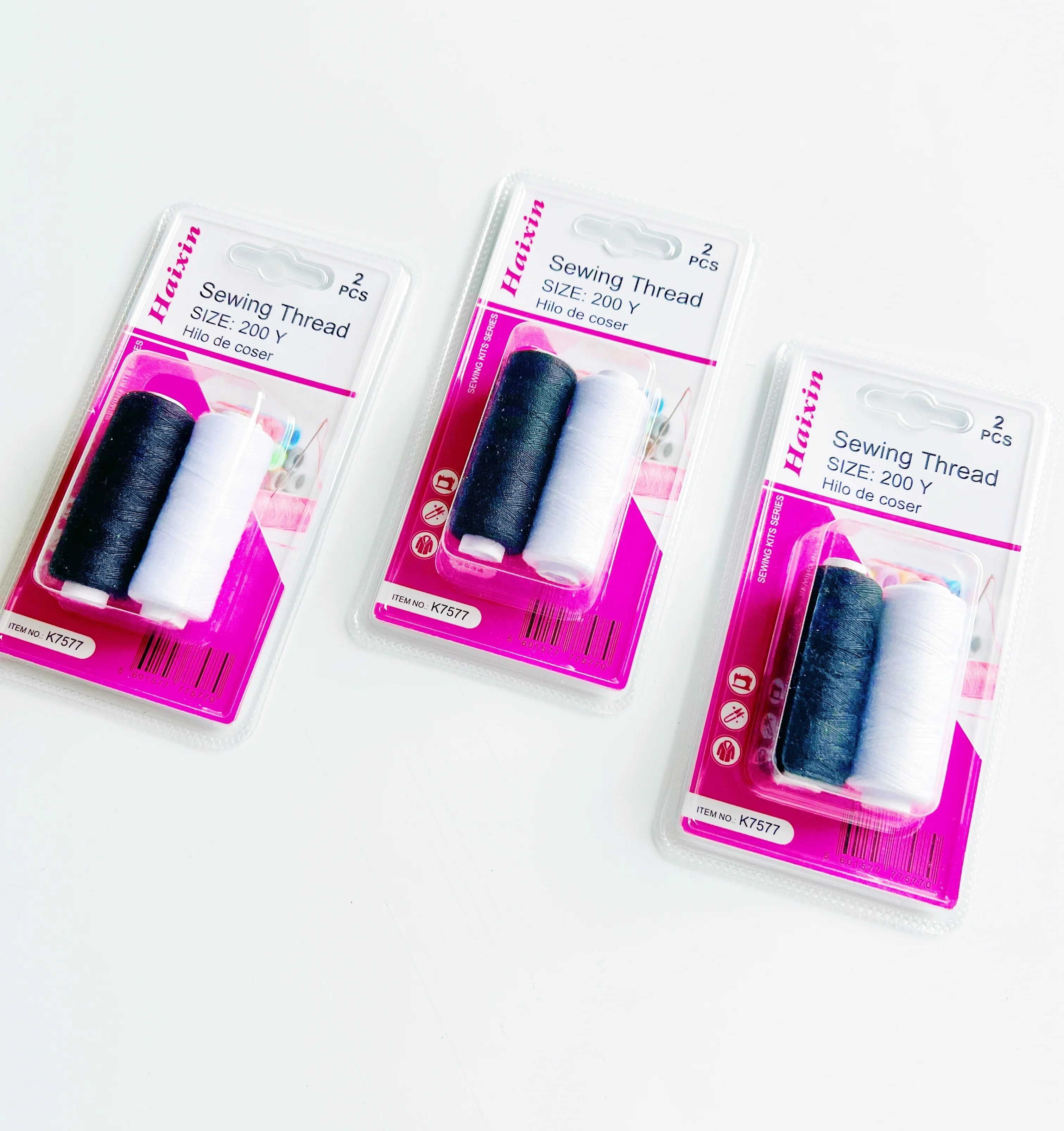 Good Quality cheap Home 2 color threads Sewing set In Pack of Blister