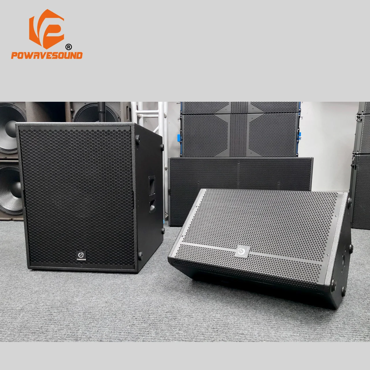 Stage speaker professional powered subwoofer 15 inch active D class amplifier module inside with audio processor control
