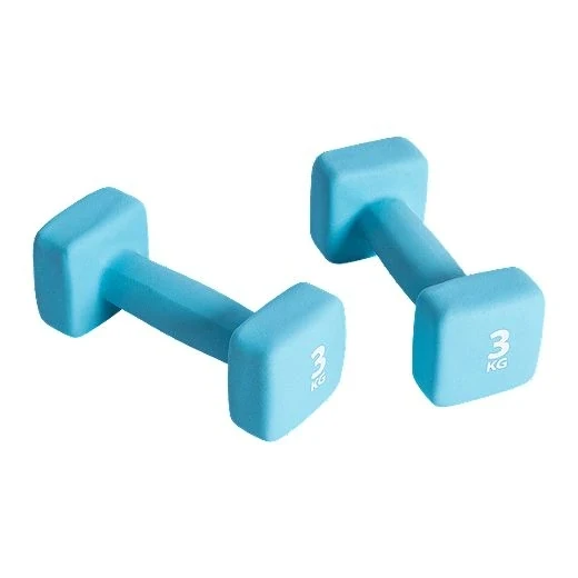DW SPORTS Soft Touch Square Head Neoprene Mini Dumbbells for Building Strength