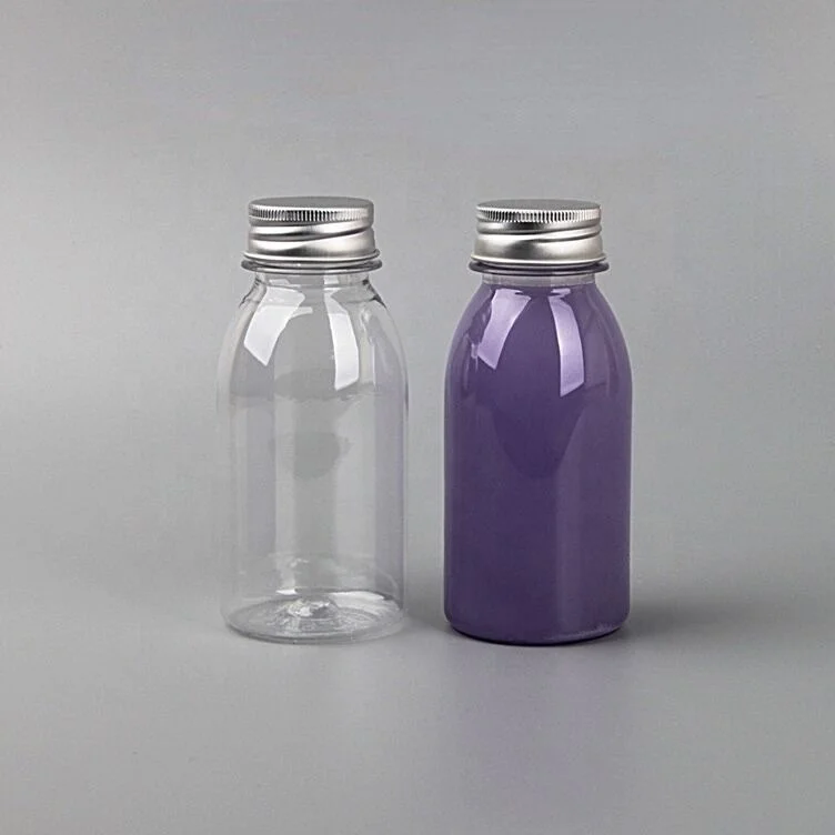 China Wholesale 200/250/300/350/400/450/500 ml Childproof Lid Juice PET Bottle Bulk Clear Plastic Beverage Drinking Bottles