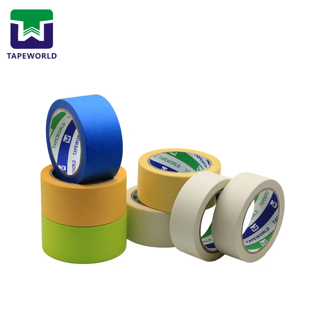 Easy Remove Out Door Fine Line Masking Paper Painters Tape Anti UV 14 Days Heat Resistance Decoration Covering