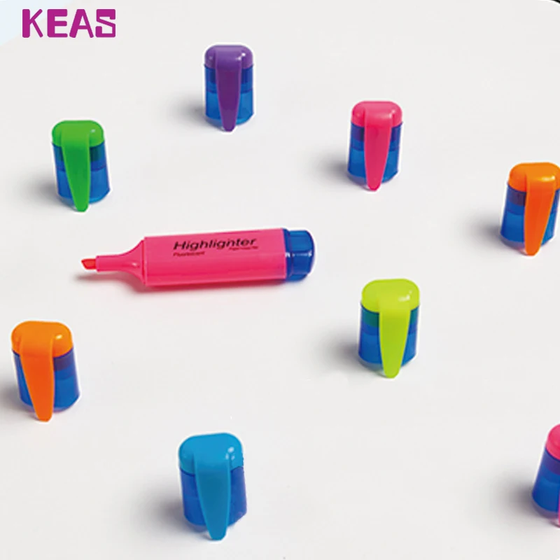 Оптовая Продажа с фабрики KEAS цветные моющиеся чернильные маркеры школьные Флуоресцентные Ручки для заметок