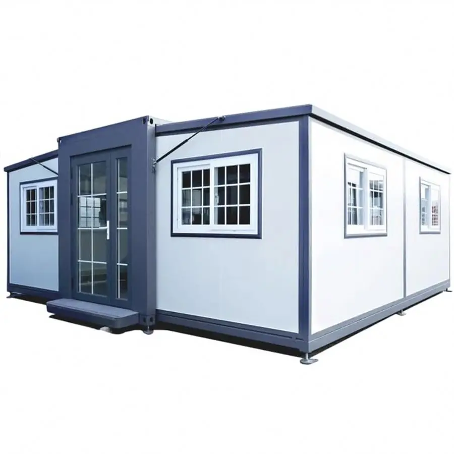 Prefab steel structure building camp log cabin kits prefab house 2 story prefab houses easy assemble foldable container house