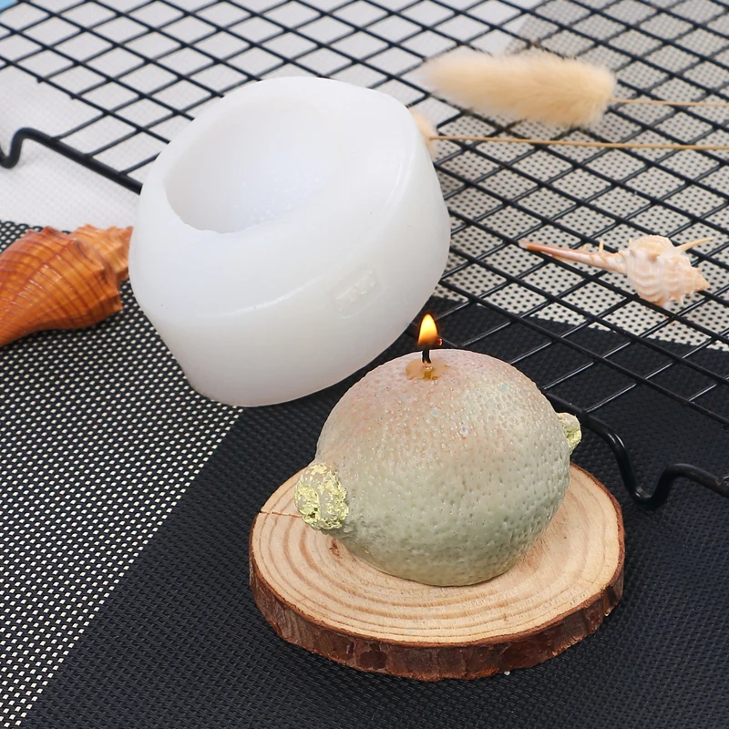 Lemon Durian Mangosteen Fruits Silicone Resin Mold Mousse Cake Chocolate Mold DIY Candle Aromatherapy Soap Casting