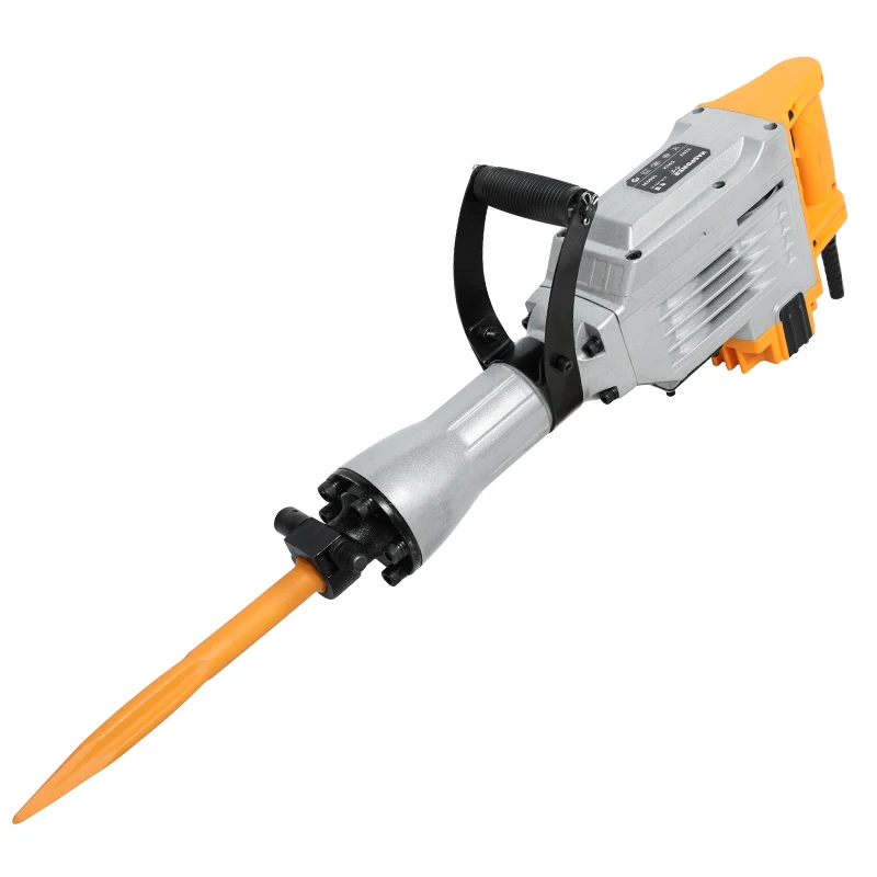 
LUXTER 1600W Industrial Heavy Duty Electric Jack Hammer Demolition Hammer Demolition Power Hammer Breaker Portable 
