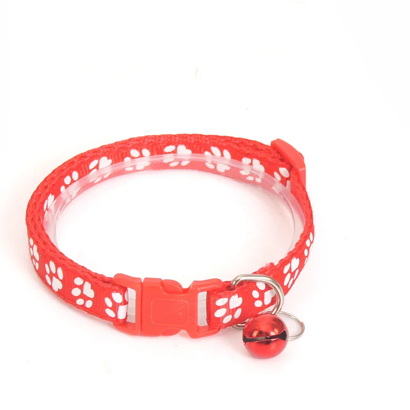 Pet Cat Collar Cute Kitten Bell Collar Adjustable Nylon Ribbon Safety Bell Ring Necklace for Cats Puppy Neck Strap