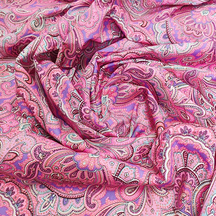 Digital Printed Italian Pure Cotton Fabric Width 145CM