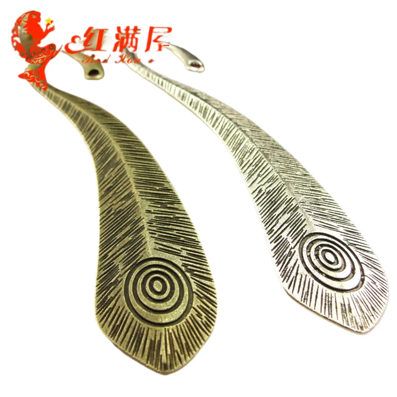 249 geqiao A3760 Bookmark 11.8g DIY accessory Peacock feathers Atmospheric wholesale 10 PCS/pack