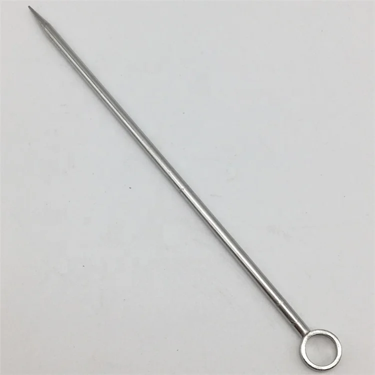 4' Metal Stainless Steel Bartender Essentials Cocktail Olive Martini Appetizer Fruit Glass Pick Stick Stirrer Prod Sword Set