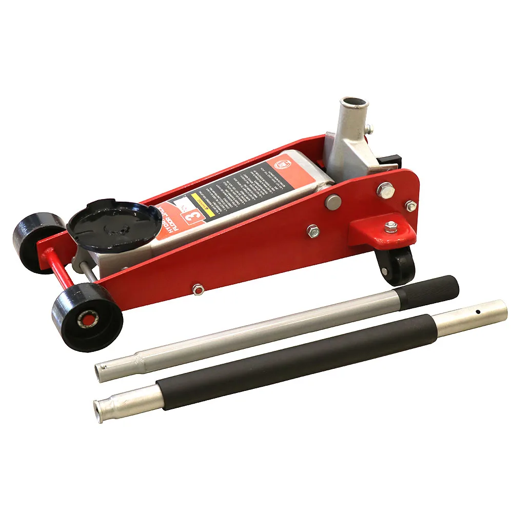 Super hot sale 3/4Ton double pump high level horizontal Car Body Floor Jack with Dual Pump and CE